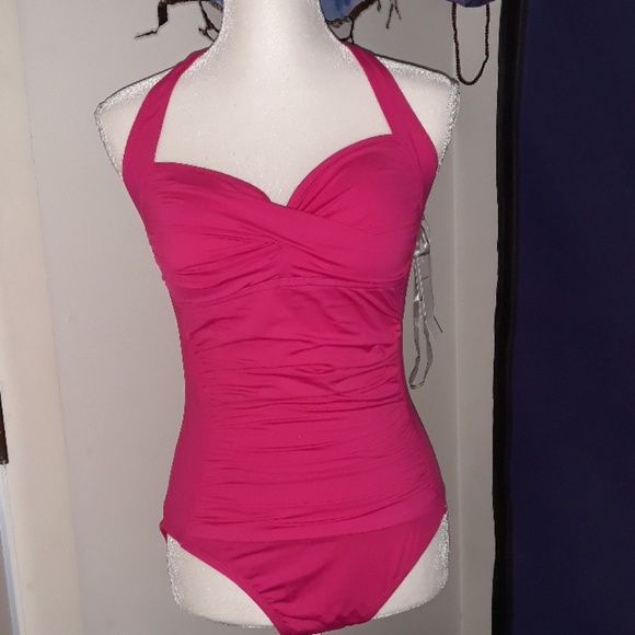 Liz Claiborne Other - NWT Liz Claiborne pink one piece bathing suit